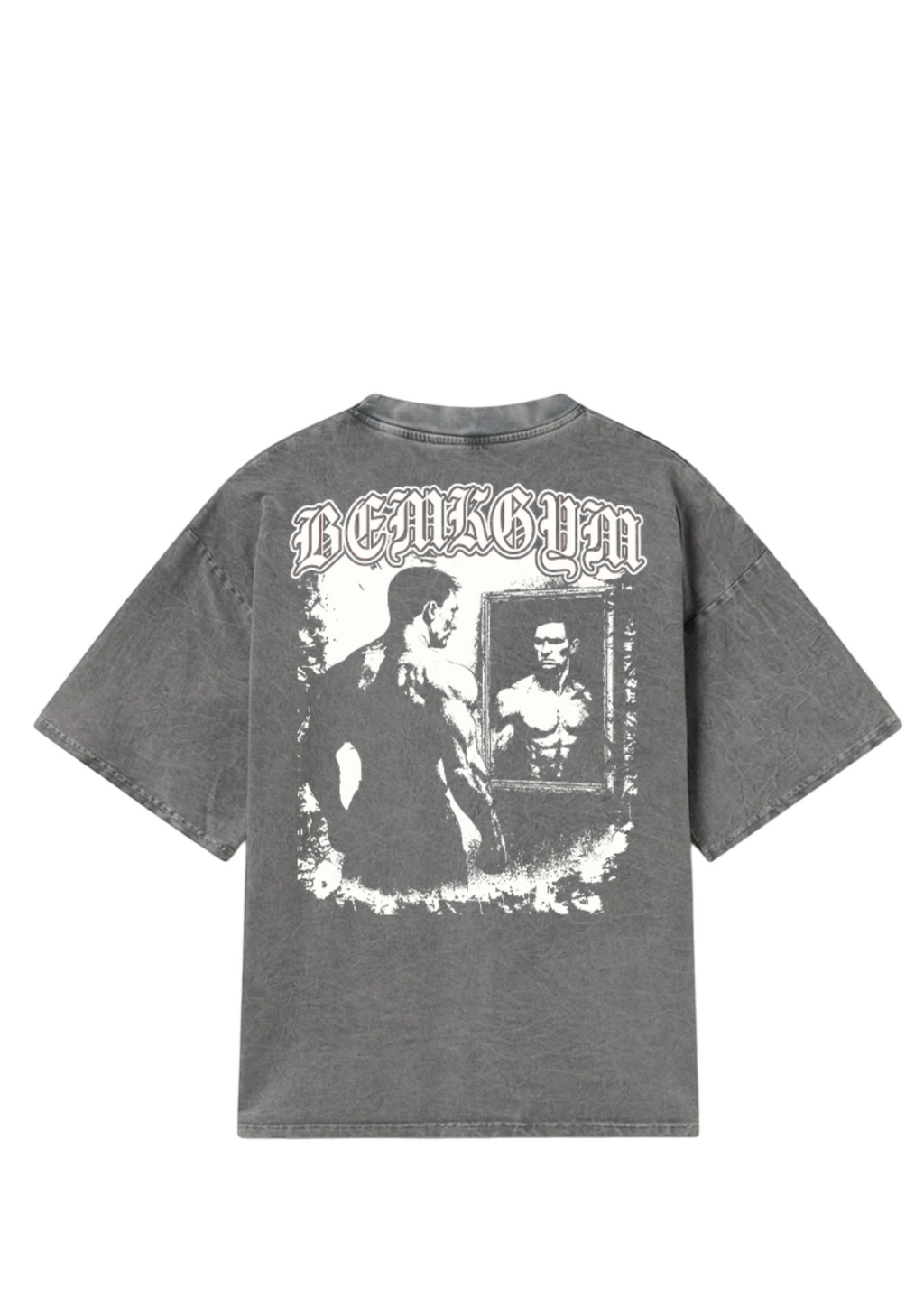 Dysmorphia x BEMKGYM Vintage Tee – Washed Grey