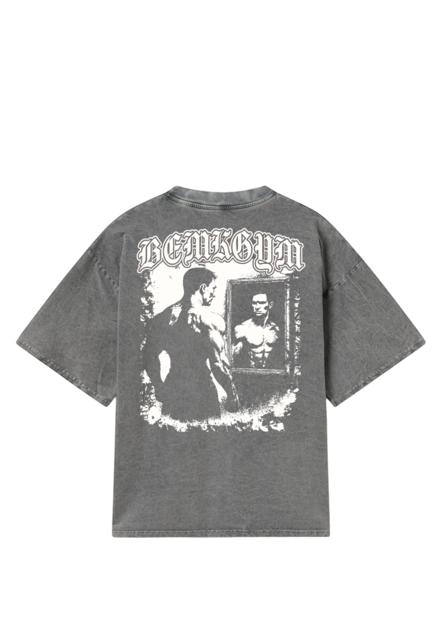 Dysmorphia x BEMKGYM Vintage Tee – Washed Grey
