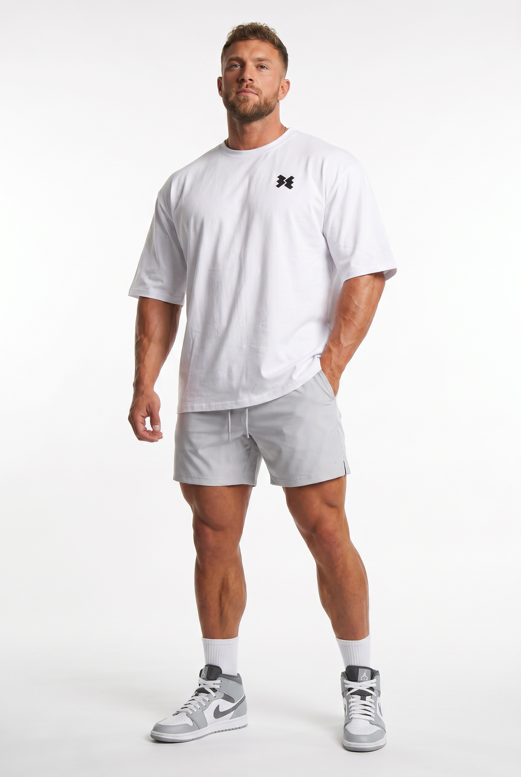 Savage Wings x BEMKGYM Oversized Tee – White