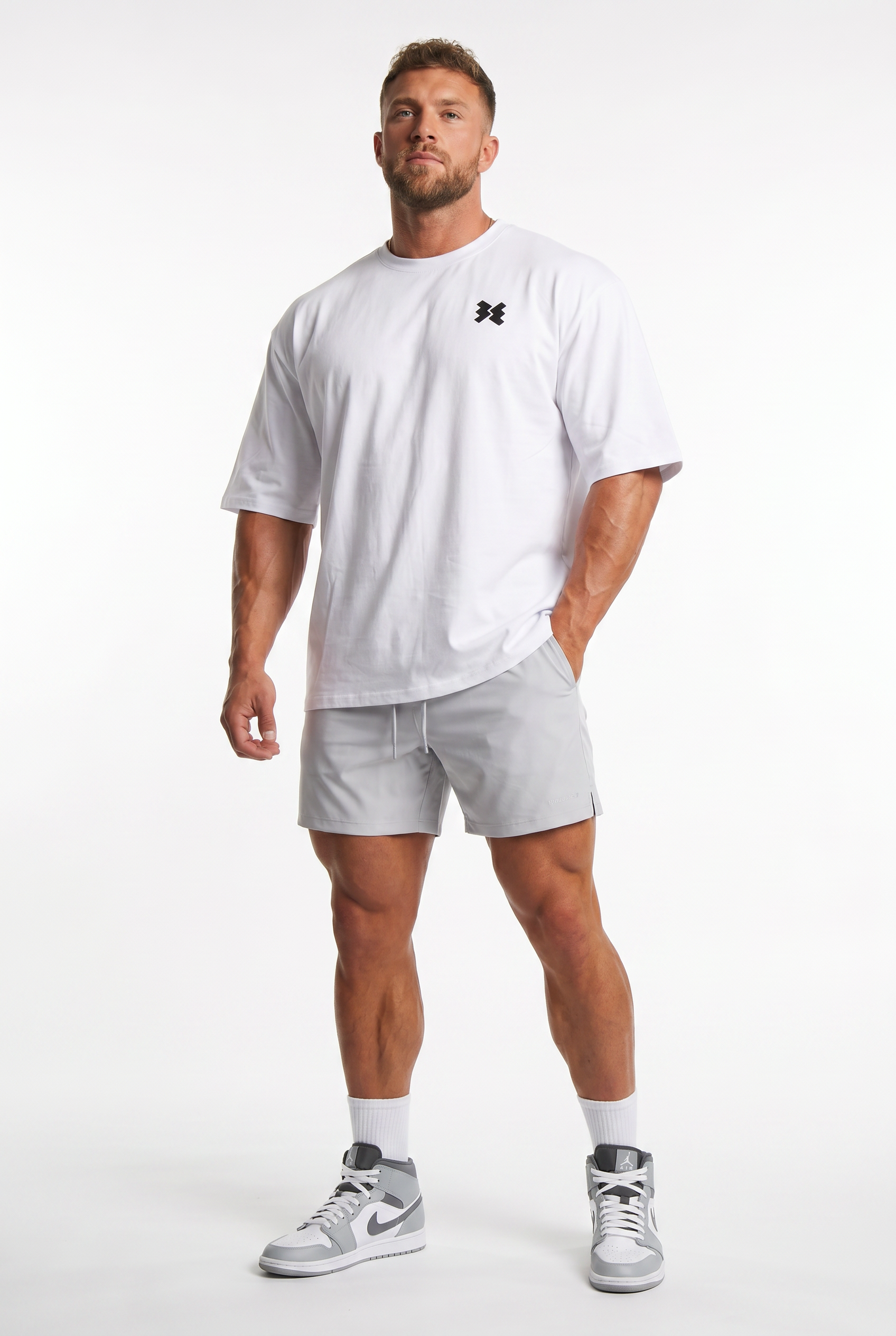 Savage Wings x BEMKGYM Oversized Tee – White