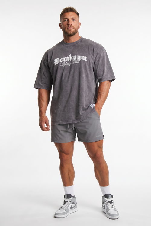 Dysmorphia x BEMKGYM Vintage Tee – Washed Grey