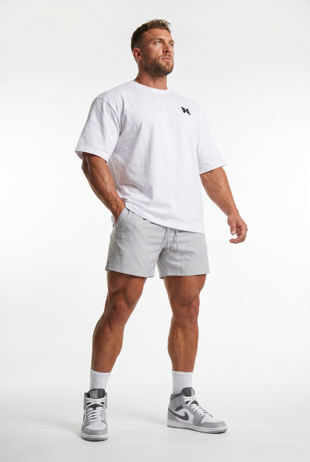 Savage Wings x BEMKGYM Oversized Tee – White