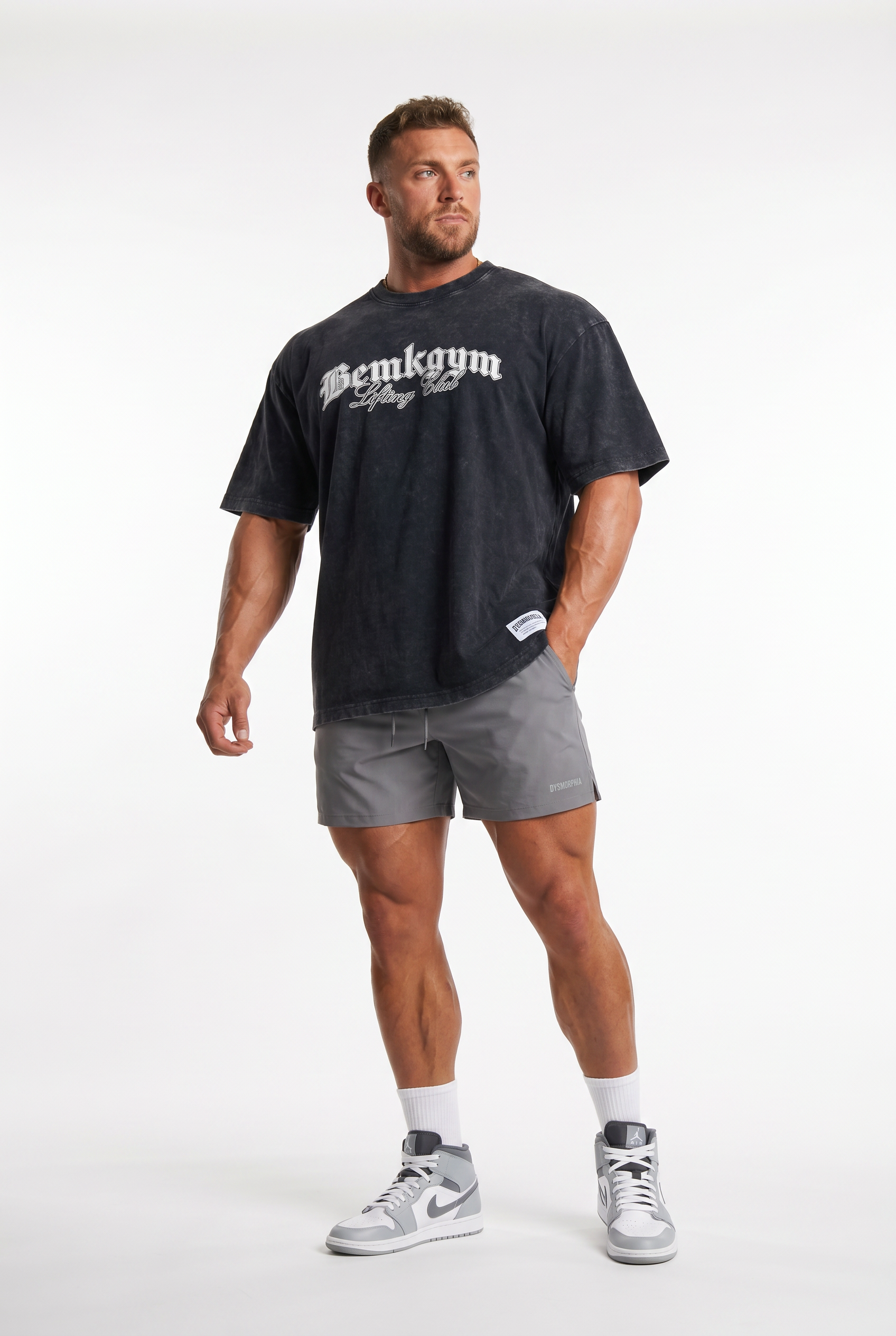 Dysmorphia x BEMKGYM Vintage Tee – Washed Black