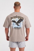 Savage Wings x BEMKGYM Oversized Tee – Grey