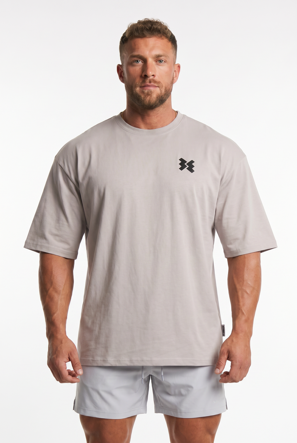 Savage Wings x BEMKGYM Oversized Tee – Grey