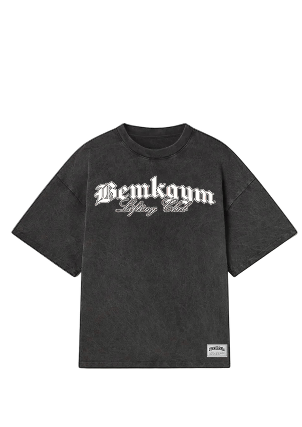 Dysmorphia x BEMKGYM Vintage Tee – Washed Black